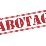 SABOTAGE: Democrats Weaponize Incident to Cripple DHS Red stamp with the word Sabotage.