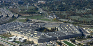 Aerial view of the Pentagon