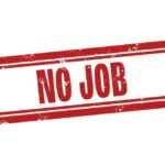 Red stamp with the text 'NO JOB'