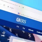 Bezos: No Taxes for THIS Half of Americans! Screenshot of the IRS website showing navigation options