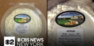 7 sick in New York and Virginia due to Listeria outbreak from ricotta cheese