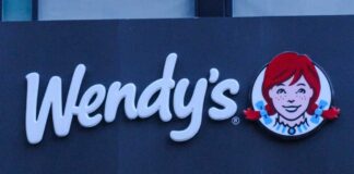 Wendy's restaurant sign featuring the logo and character