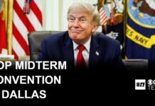 Trump announces first-ever GOP midterm convention in Dallas