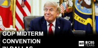 Trump announces first-ever GOP midterm convention in Dallas